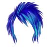 Blue Punk Hair