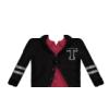 Varsity Red Button-Up & Cardigan