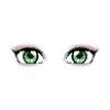 Female light green eyes