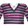 Pink and Blue Striped Sweater