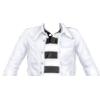 Black and White Striped Shirt and Jacket
