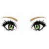 Light Green Eyes w/ Blonde Brows