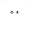 Green Browless Eyes