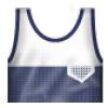 Blue and White Tank