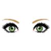 Green Lash-Blast Eyes