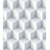 3-D white cube