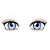 Light Blue Browless Eyes