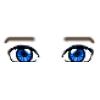 Blue Male Eyes w/ Brows