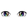 Browless Rainbow Eyes