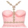 Pink Swan Dress w/ Necklace
