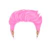 Pink Male Hair