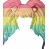 Rainbow Junko Hair