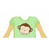Green Monky T-Shirt With Small Muscles